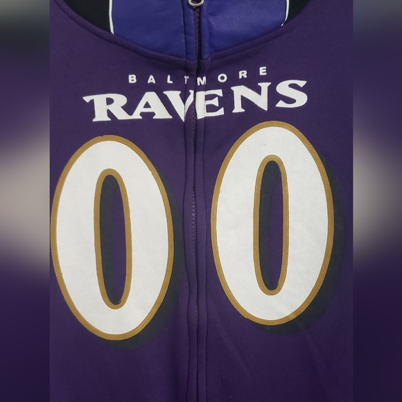 Youth NFL Baltimore Ravens Full Zip Hoodie - Picture 7 of 7